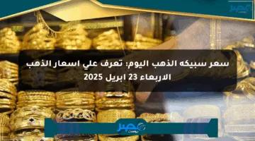 سعر سبيكة الذهب اليوم: تعرف على أسعار الذهب الأربعاء 23 إبريل 2025
